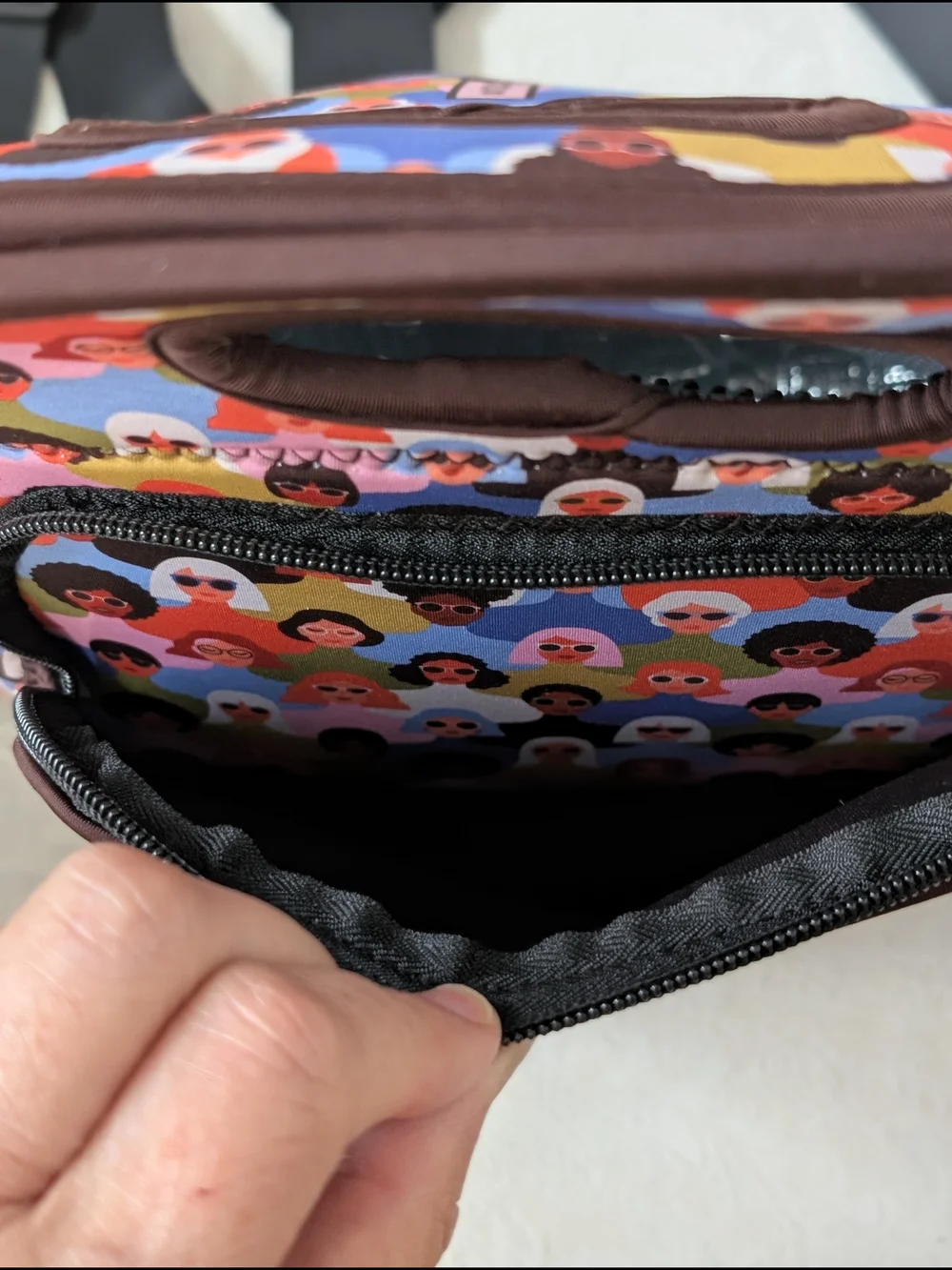 SOK-IT Insulated Neoprene Lunch Bag w/ Adjustable Shoulder Strap, Zipper